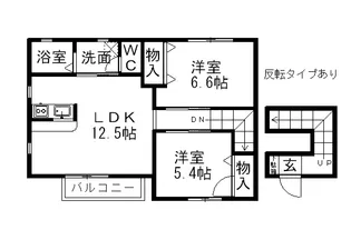 OBER CHINO【2階】の間取り