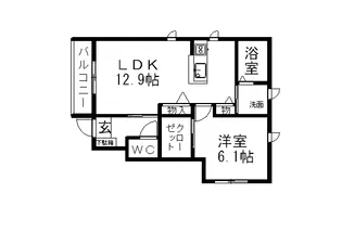 ボナール コート【1階】の間取り