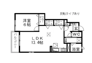 カーサ エフB【1階】の間取り