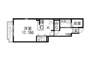 ヴィラB【1階】の間取り
