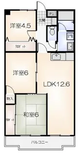 東洋ハイツパート2【3階】の間取り