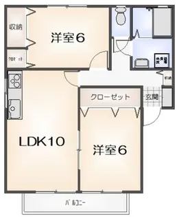 セジュール大原2B【101号室】の間取り