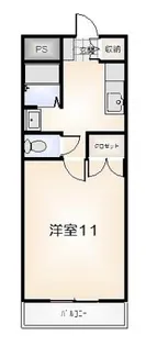 コーポ大原5【103号室】の間取り