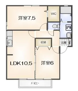 サニーヒル沖浜【101号室】の間取り