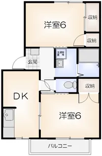 フレグランス新成【101号室】の間取り