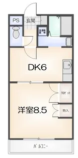 中山ビル1番館【103号室】の間取り