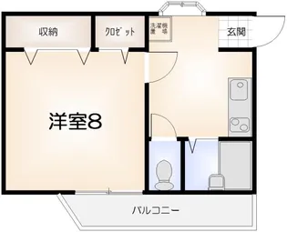 ヴェルディ沖浜【307号室】の間取り