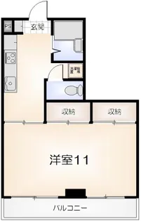 プリヴェールK【302号室】の間取り