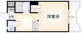 ヴィゴラス壱番館【201号室】の間取り