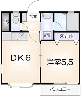 日峯ビル【201号室】の間取り