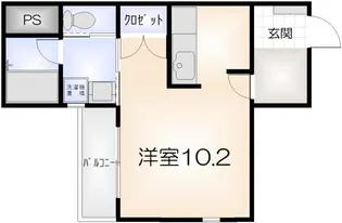 エスキス山城【202号室】の間取り