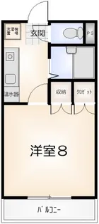 ヴィランドリー【203号室】の間取り