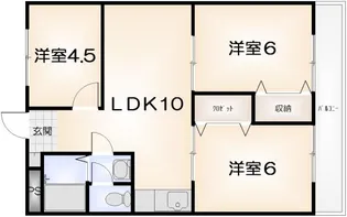 ミラベール林【305号室】の間取り
