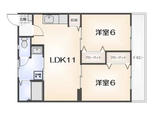 メゾンエトワール【121号室】の間取り