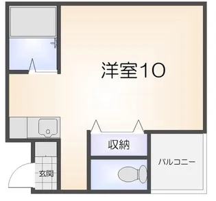 メゾンオレンジ3B【203号室】の間取り