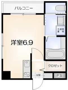 ピーススフィーダ【101号室】の間取り