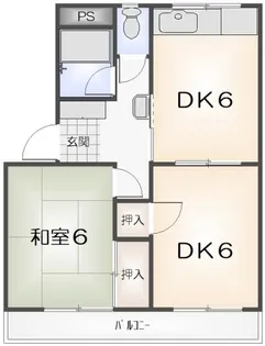リバーサイド福井【3階】の間取り