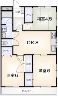 メゾングランシャリオ【403号室】の間取り