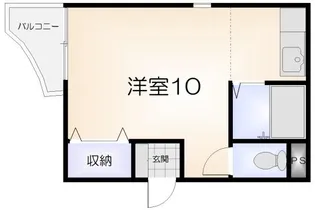 メゾンオレンジ3B【201号室】の間取り