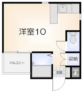 メゾンオレンジ3A【201号室】の間取り