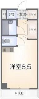 山清ハイツ【304号室】の間取り