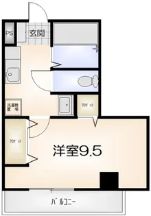 プレシオン南昭和【301号室】の間取り