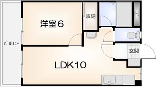ポラリス庄屋【307号室】の間取り