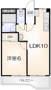 ポラリス庄屋【403号室】の間取り