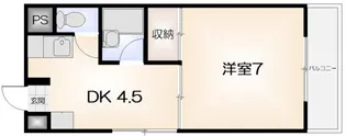 サンシティー佐古【401号室】の間取り