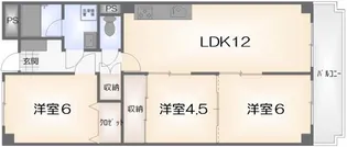 パレス千松【2階】の間取り