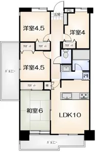 ダイアパレス中前川【501号室】の間取り