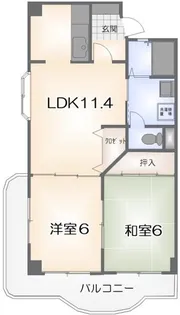 アゼリア松島【50A号室】の間取り