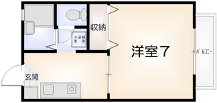 グリーンカーサ【206号室】の間取り