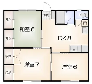 コーポ大原2【203号室】の間取り