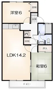 メゾン新浜【102号室】の間取り