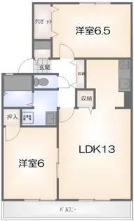 マイファミールA【1階】の間取り