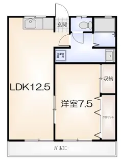 川渕マンション【2階】の間取り