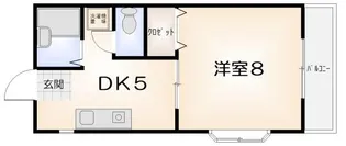 クローバーコート【B号室】の間取り