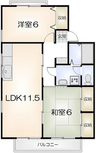 セジュール文化の森F【102号室】の間取り