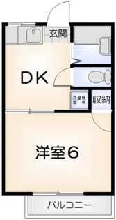 コーポアイリス【105号室】の間取り