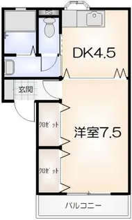 ワジキハイツ【205号室】の間取り