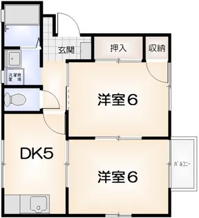 フレグランス船城【A205号室】の間取り