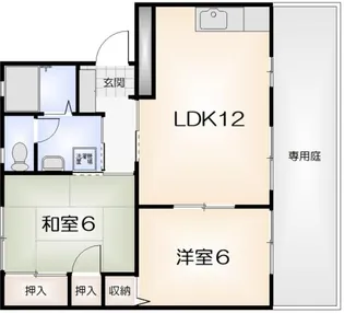 フォーレス立江B【101号室】の間取り