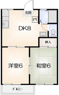 フレグランス立江【202号室】の間取り
