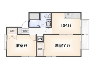 セジュール南昭和A【102号室】の間取り