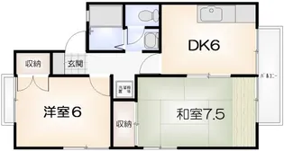 セジュール南昭和B【204号室】の間取り