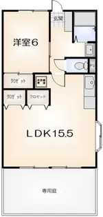 ヴェルセゾン新田【101号室】の間取り