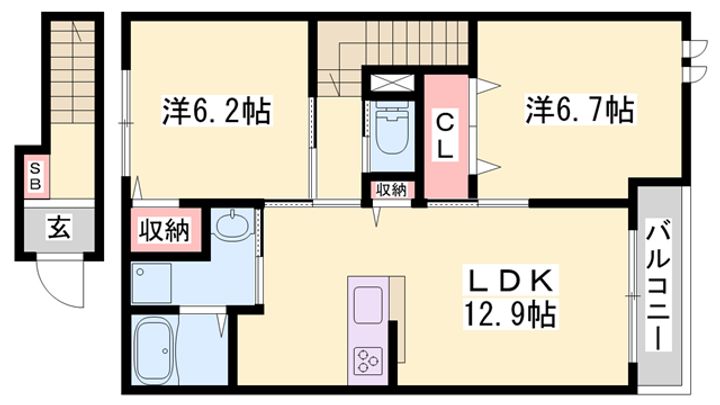 ティエド・ファミーユ202の間取り