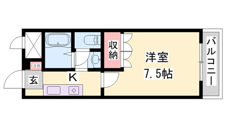 ワンピースⅡの間取り