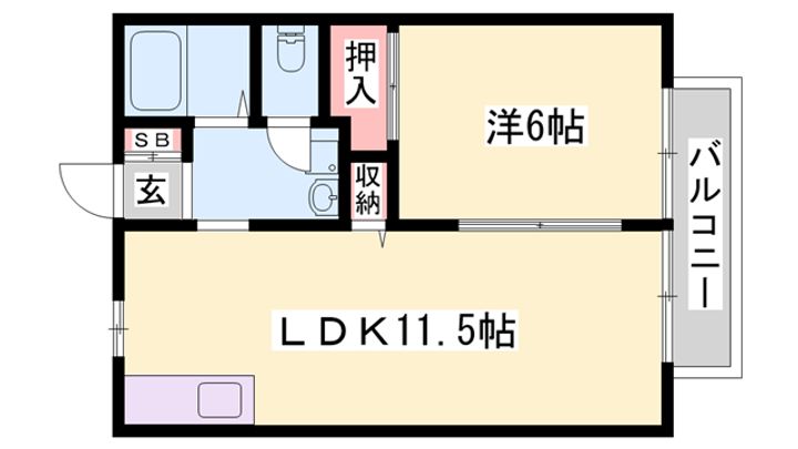 サンライフ森の西の間取り